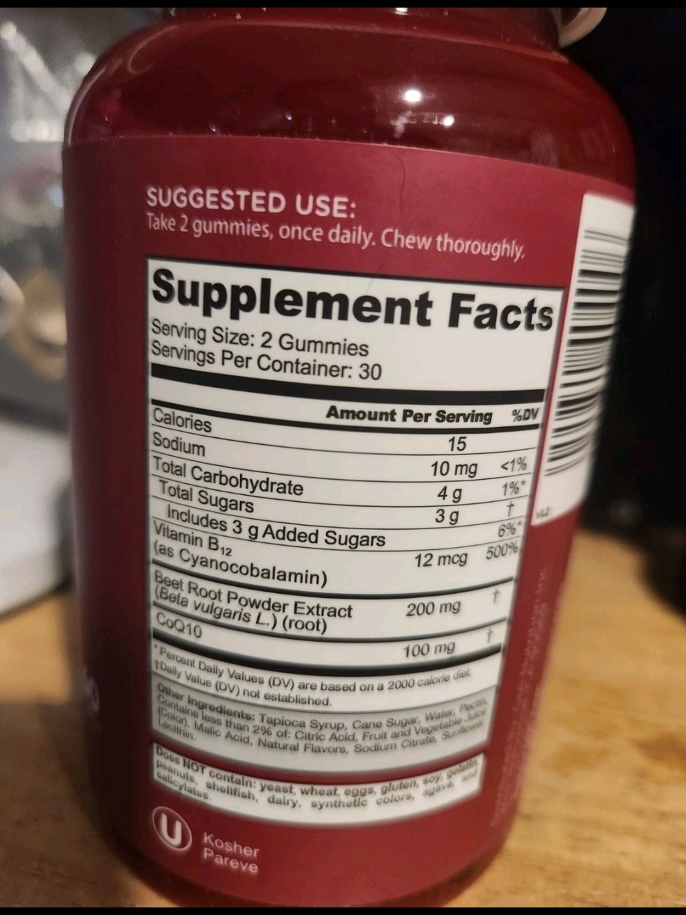 Goli Nutrition Beets Cardio Gummies - Red - Picture 3 of 6